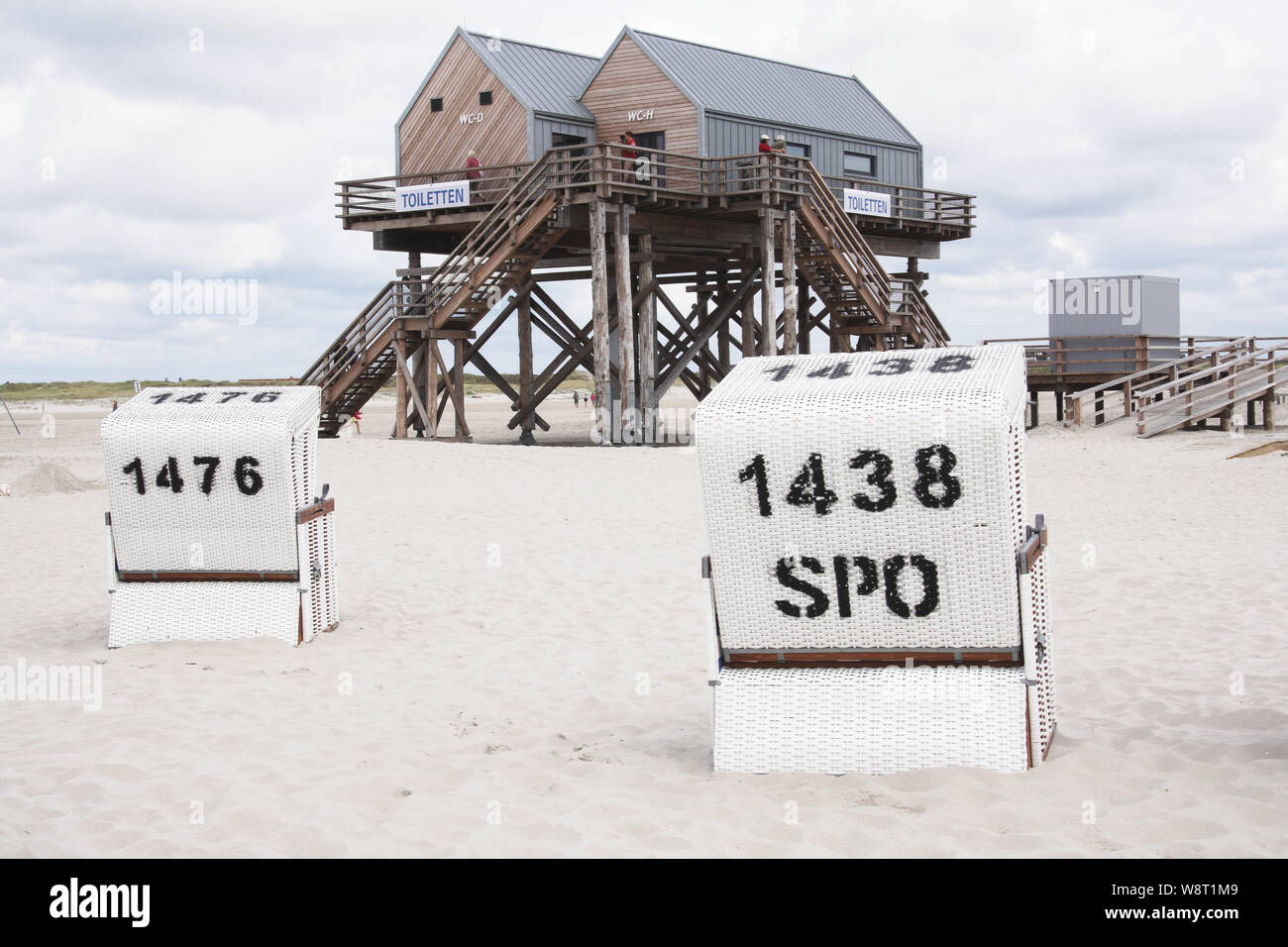 Der Strand von Sankt Peter-Ording, immer eine Reise wert. Foto Stock