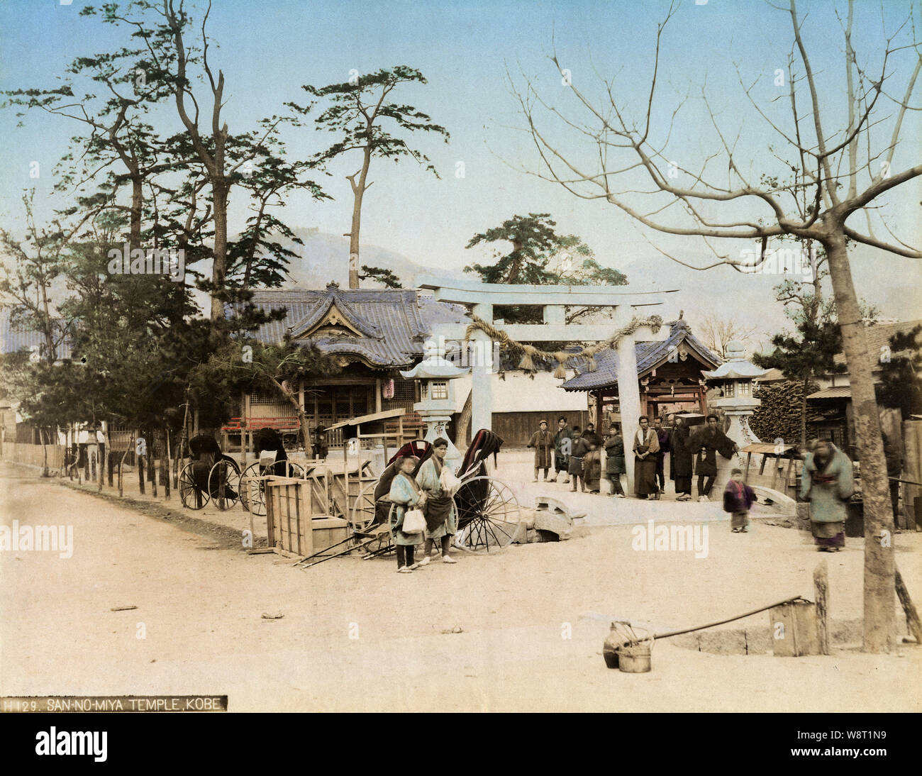 10 Giappone Sannomiya Santuario Kobe Santuario Sannomiya 三ノ宮神社 A Kobe Il 4 Febbraio 1868 Keio 4 L Incidente Di Kobe 神戸事件 Ha Preso Posto Nella Parte Anteriore Di Questo
