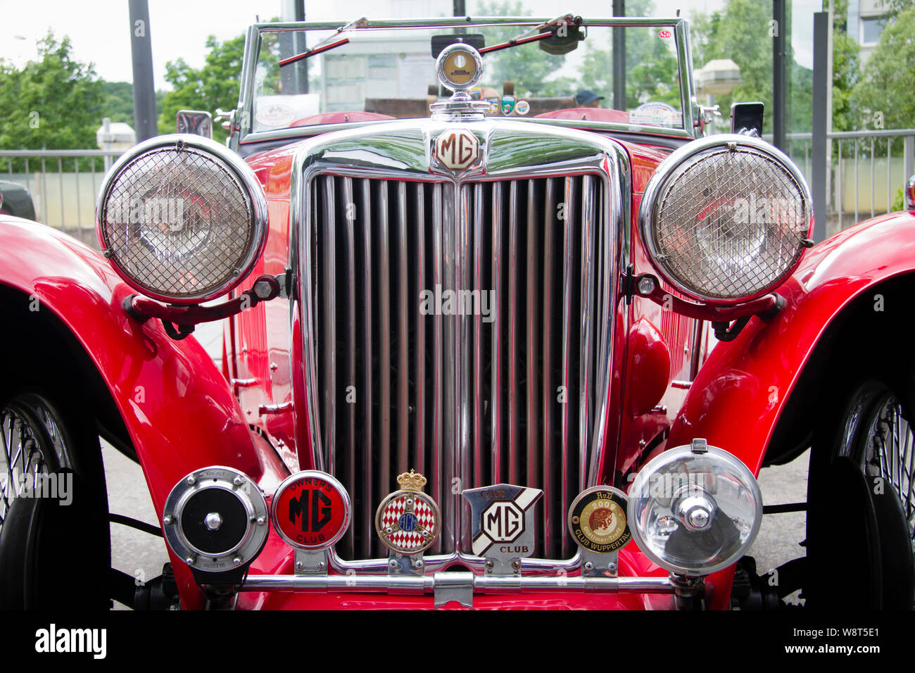 Un MG TC dal 1940s, Germania. ein MG TC aus den 1940er Jahren, Deutschland. Foto Stock