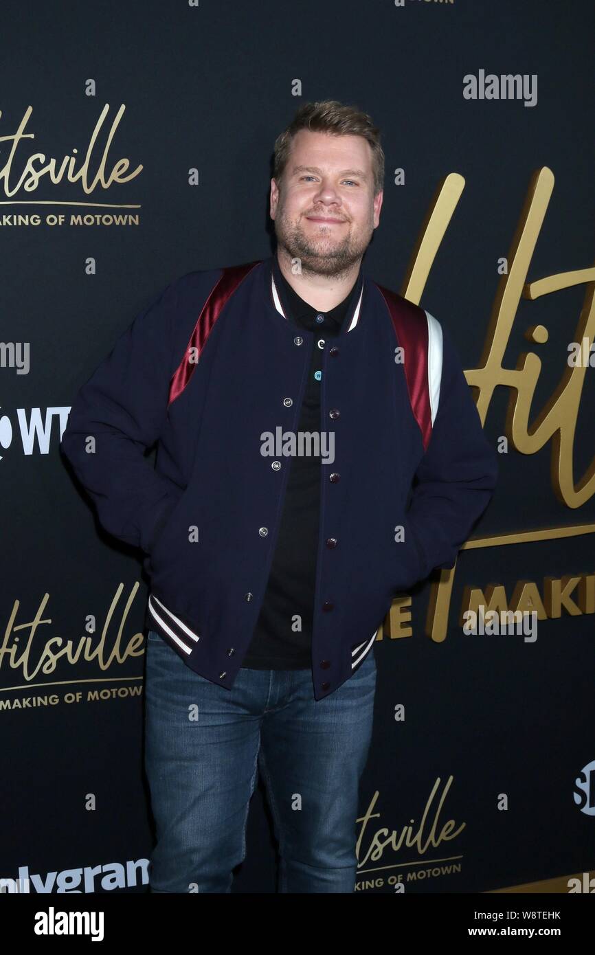 James Corden presso gli arrivi per HITSVILLE: LA REALIZZAZIONE DELLA MOTOWN Premiere, Armonia Gold Theatre, Los Angeles, CA il 8 agosto 2019. Foto di: Priscilla concedere/Everett Collection Foto Stock