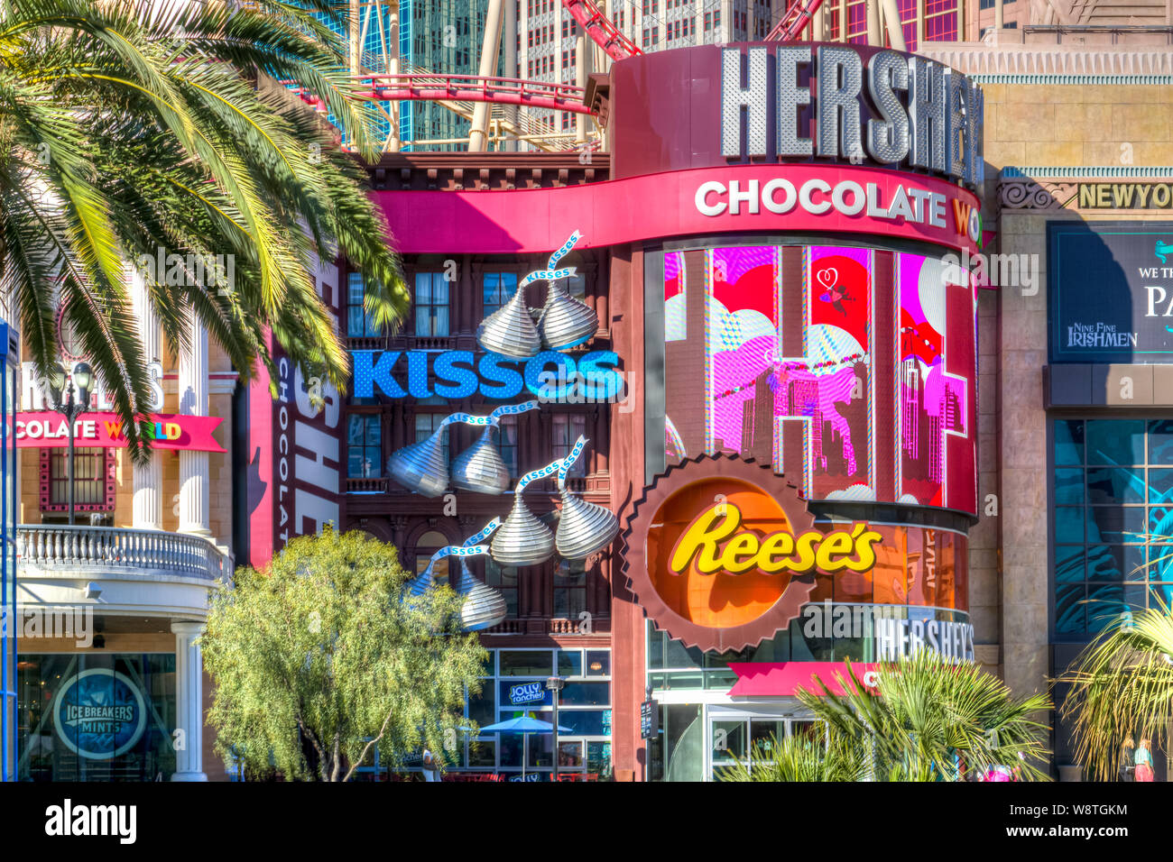 LAS VEGAS NV/STATI UNITI D'America - 14 febbraio 2016: Hershey's Chocolate World a New York-New York hotel e casinò. Hershey's Chocolate World è una caramella e regalo Foto Stock