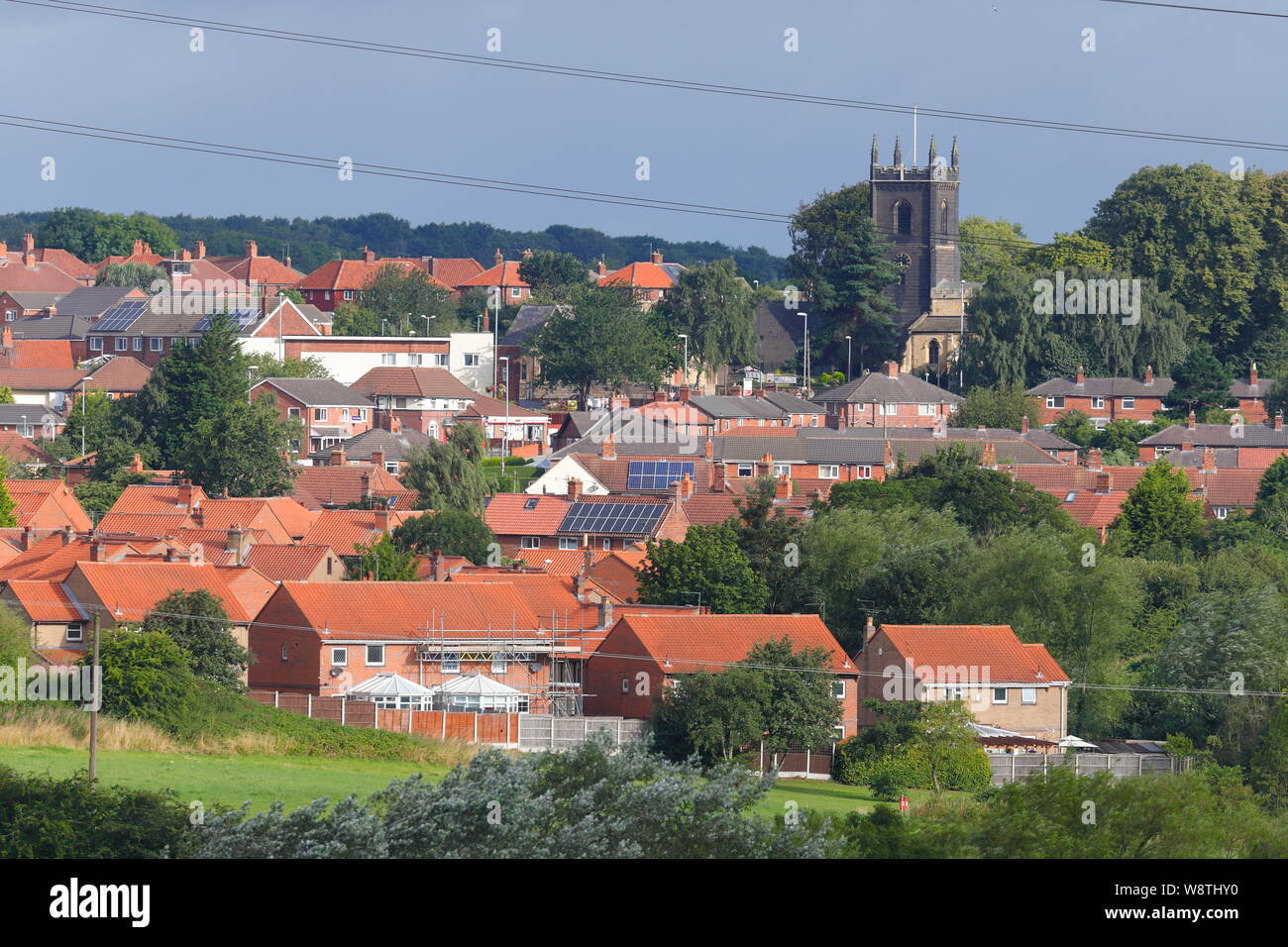 Il villaggio di Swillington in Oriente di Leeds. Foto Stock