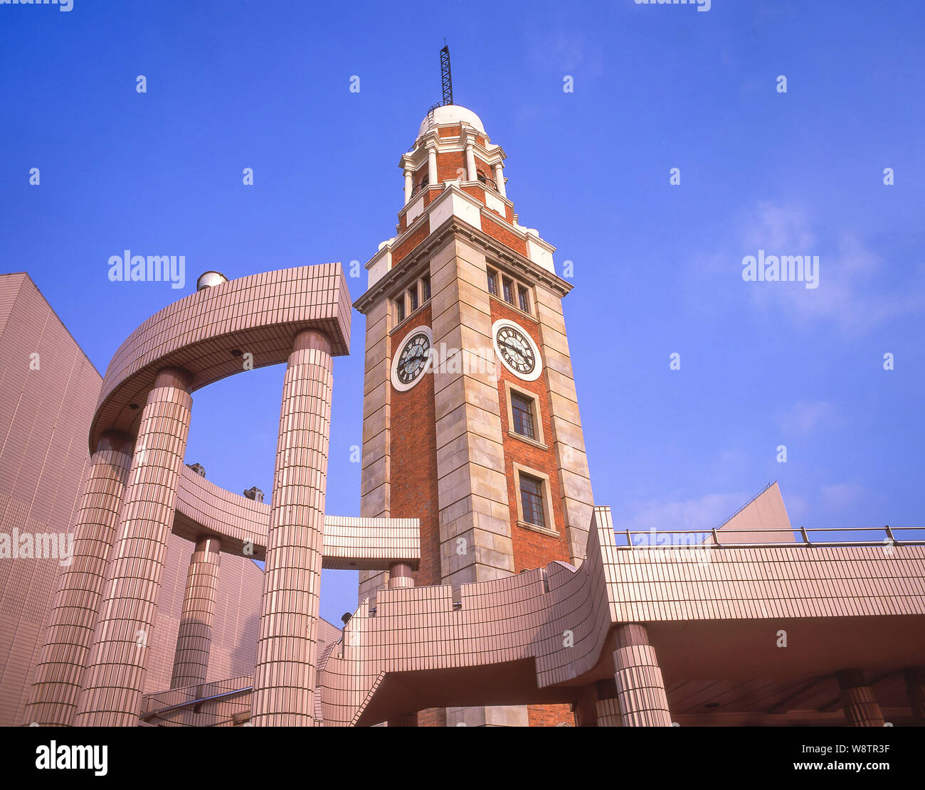 Dal Terminal dei Traghetti di Clock Tower, Kowloon, Hong Kong, Repubblica Popolare di Cina Foto Stock