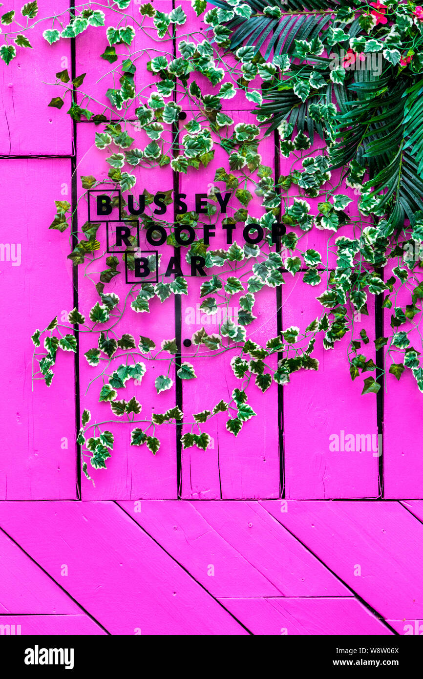 Bussey Bar sul Tetto in Peckham Rye, London, Regno Unito Foto Stock