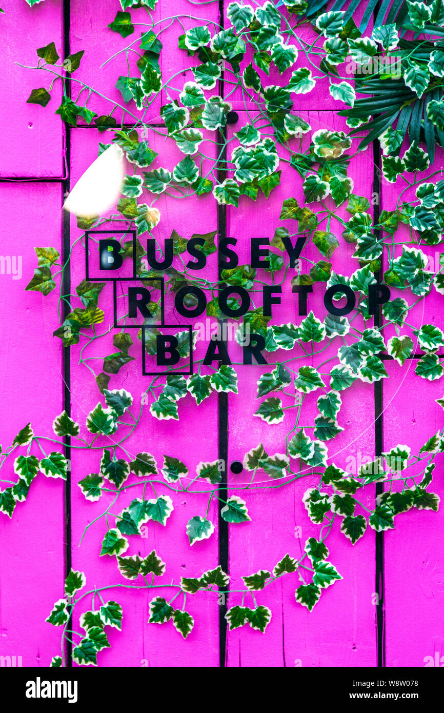 Bussey Bar sul Tetto in Peckham Rye, London, Regno Unito Foto Stock