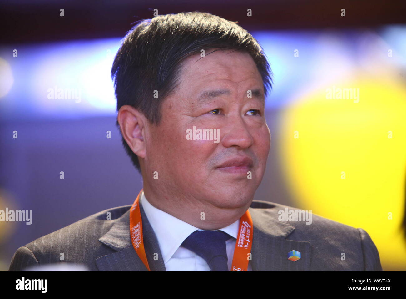 --FILE--Frank Ning Gaoning, presidente della China National i cereali, gli oli e i prodotti alimentari Corporation (COFCO), è raffigurato nel corso della XI Cina Entrepreneu Foto Stock