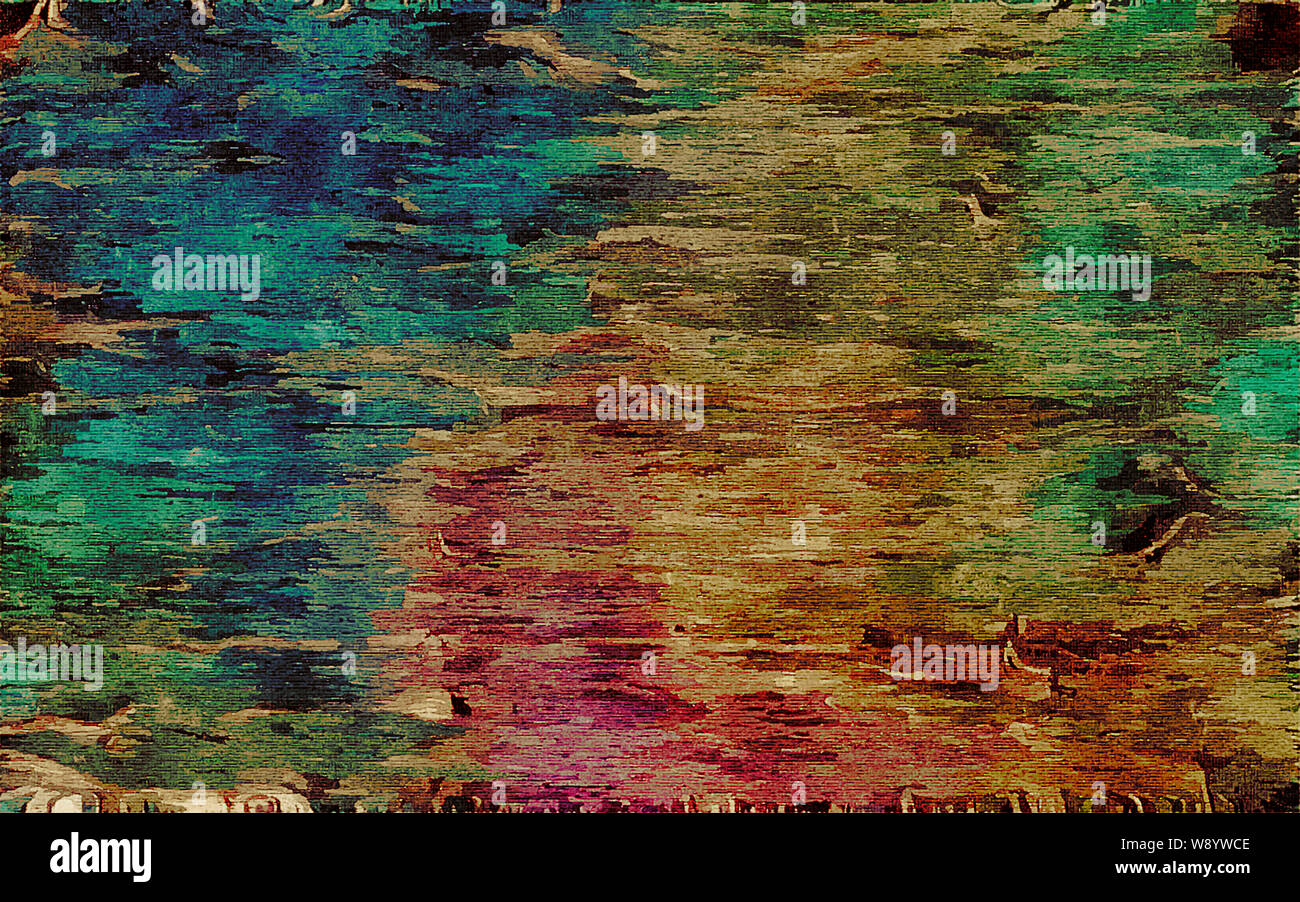 Abstract background psichedelici, acquerello stilizzazione. La texture per la progettazione Foto Stock