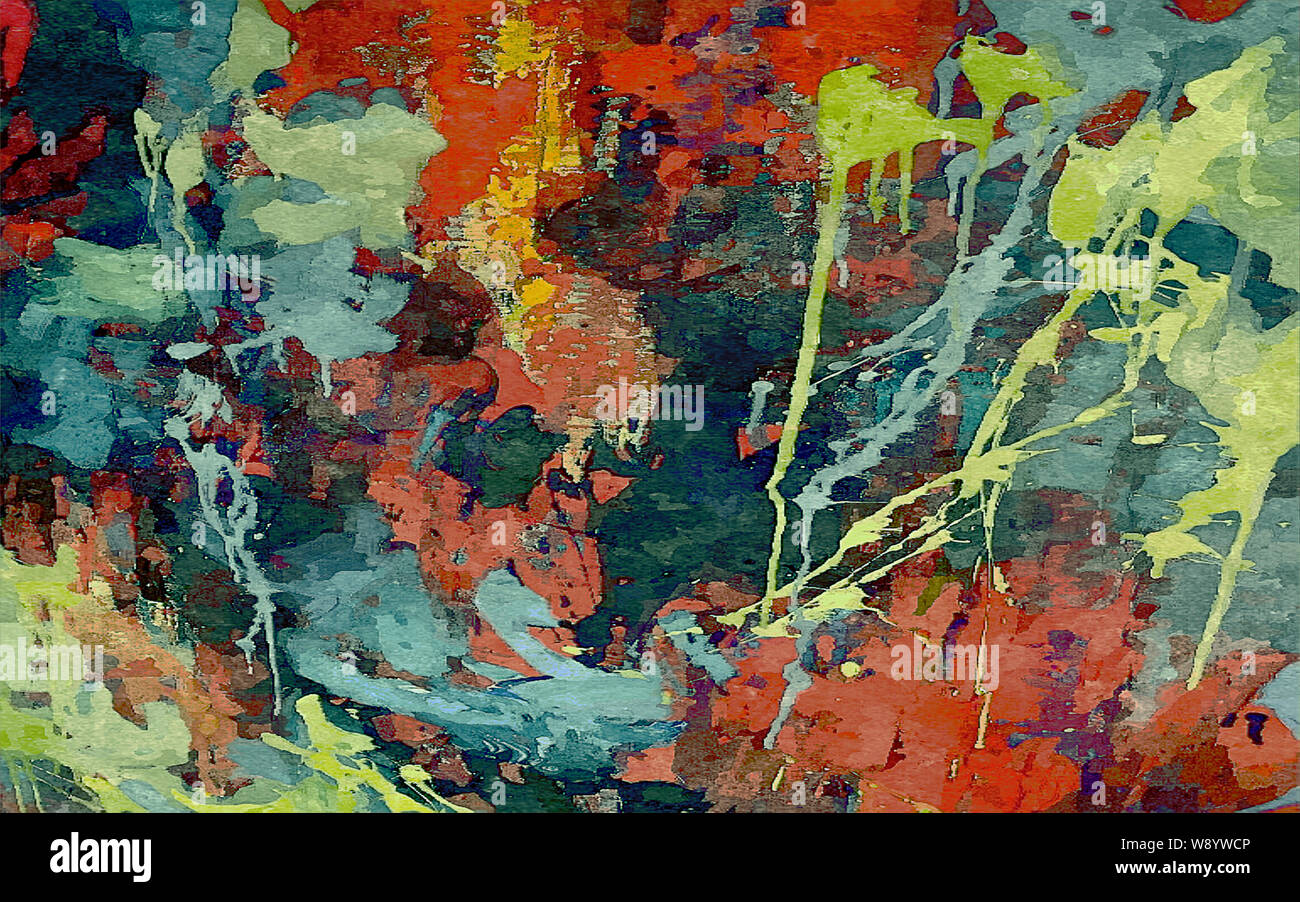 Abstract background psichedelici, acquerello stilizzazione. La texture per la progettazione Foto Stock