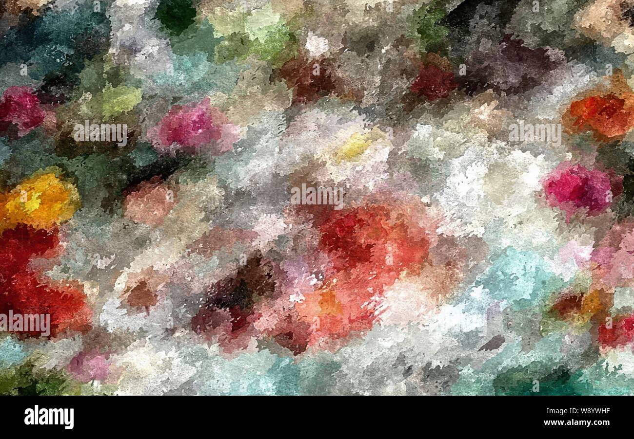 Abstract background psichedelici, acquerello stilizzazione. La texture per la progettazione Foto Stock