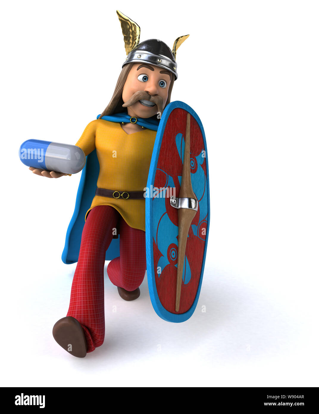 Divertimento gaulois - 3D illustrazione Foto Stock