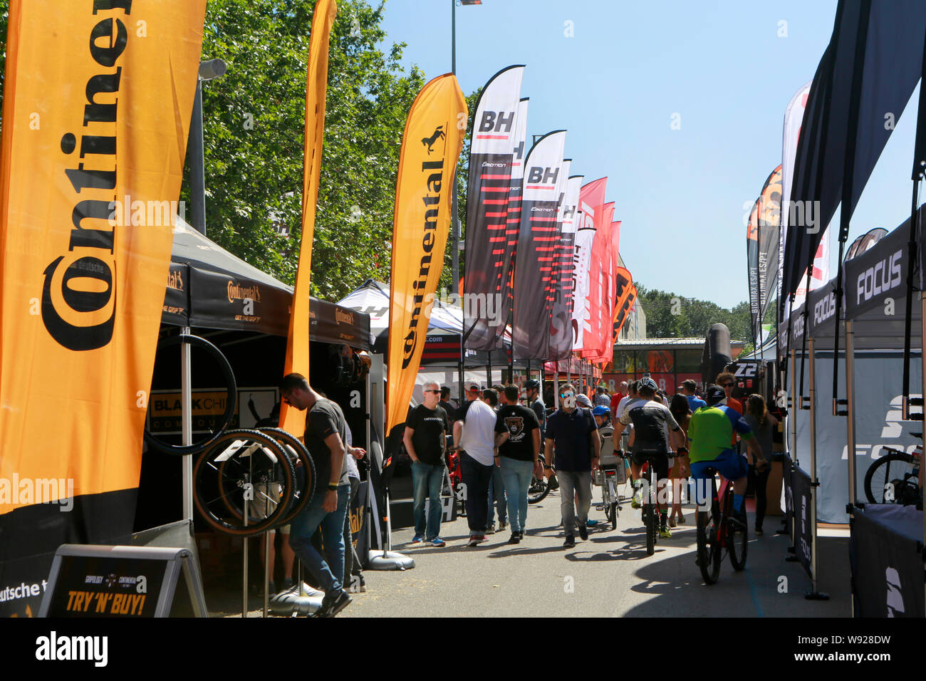 Sea Otter Europa 2019 Bike Show in Girona, Spagna Foto Stock