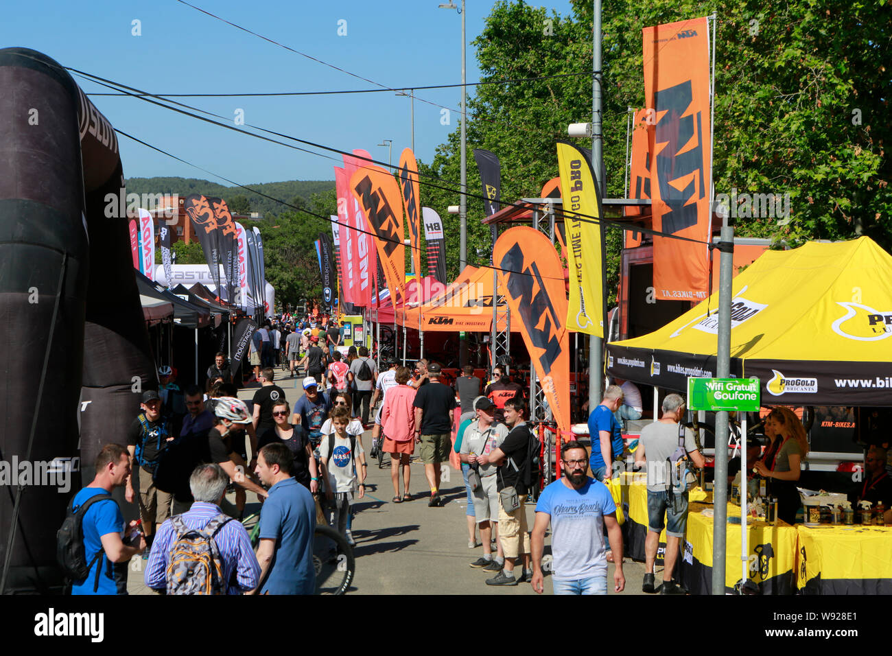 Sea Otter Europa 2019 Bike Show in Girona, Spagna Foto Stock