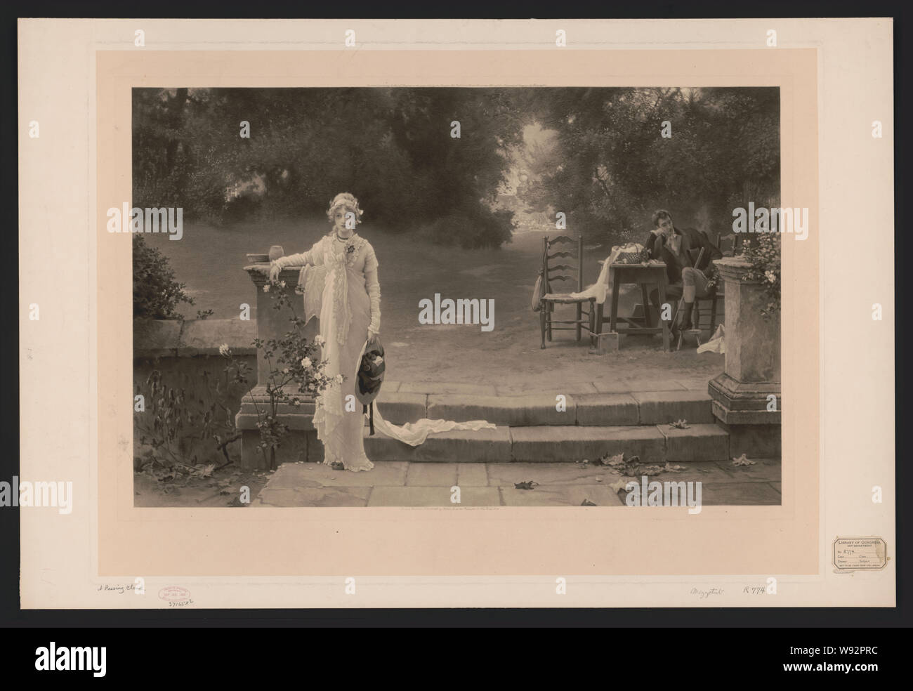 A passando per il cloud Foto Stock