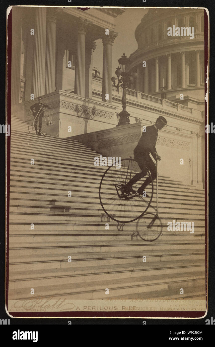 Un pericoloso giro / Platt fratelli, artista e fotografo, 1116 XII SAN, N.W., Washington D.C. Foto Stock
