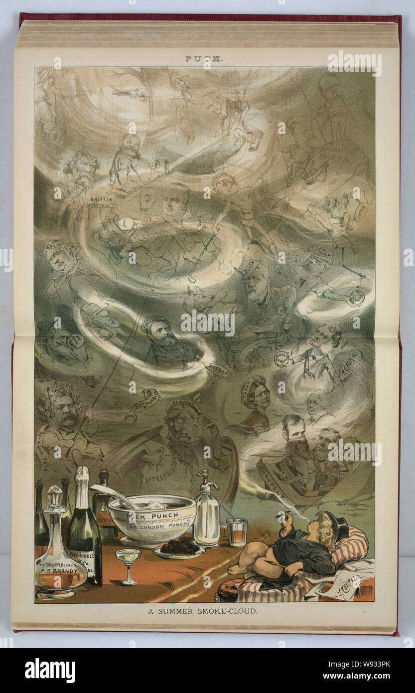 Un estate fumo-cloud / J. Keppler. Foto Stock