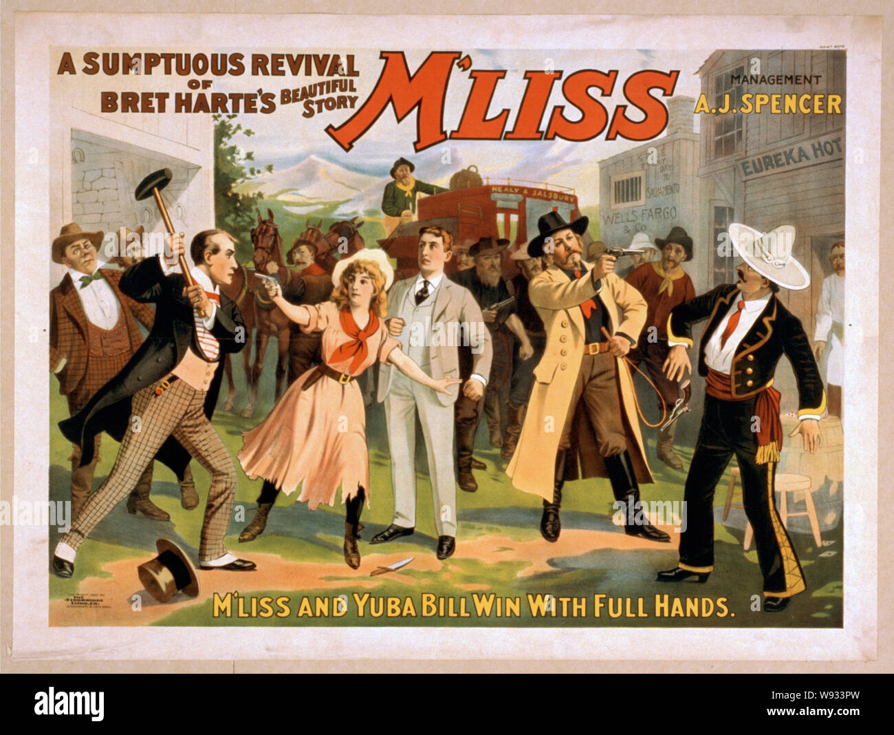 Una sontuosa rinascita del Bret Harte bella storia, M'liss Foto Stock