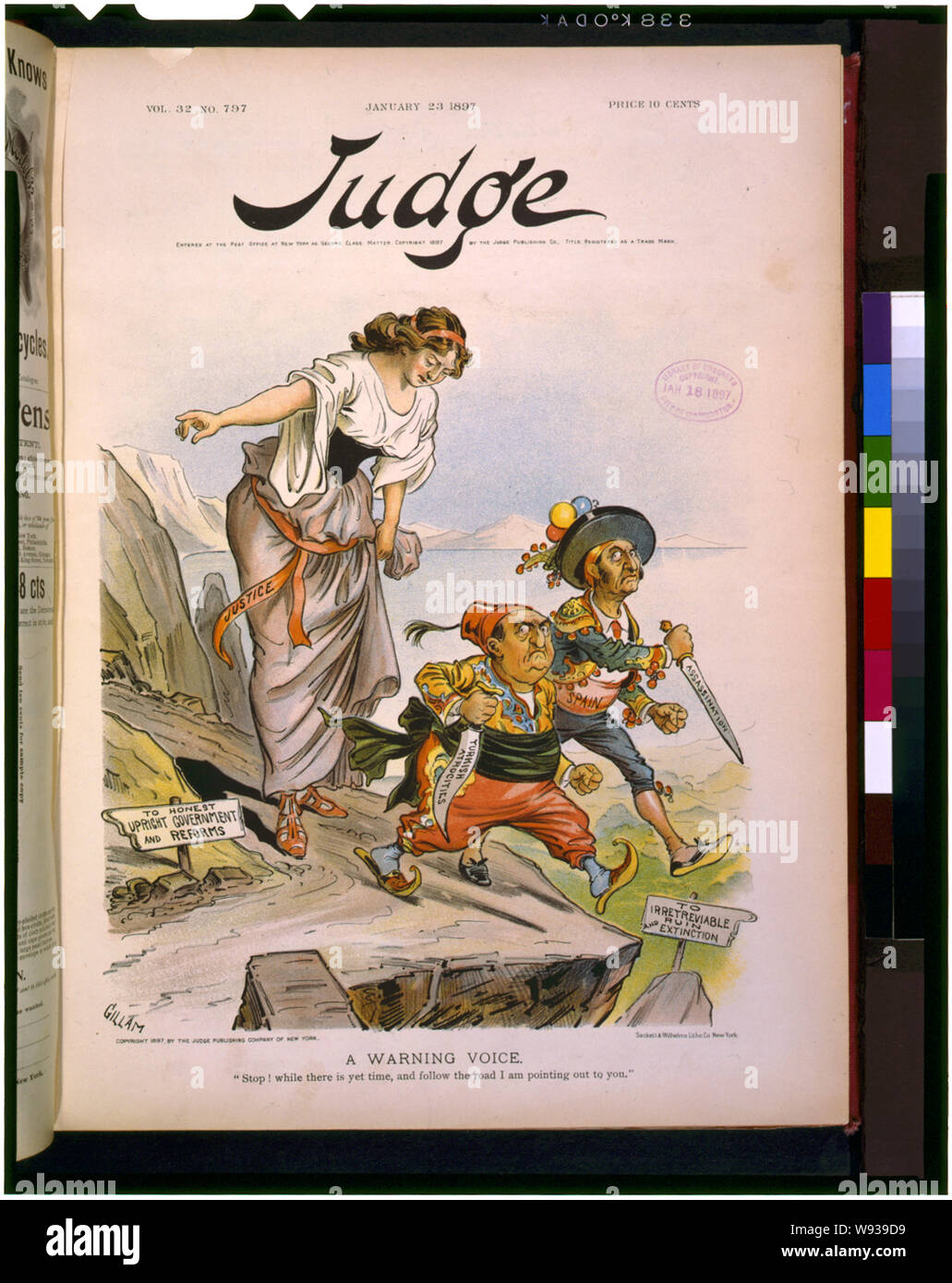 Una voce di avviso--Stop! Mentre vi è ancora tempo, e seguire la strada che mi sono rivolto a voi / Gillam. Foto Stock