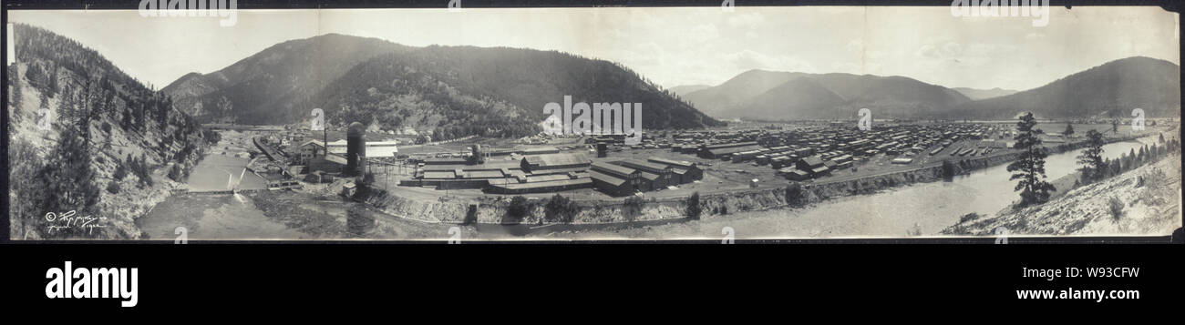 A.C.M. Co. Mulino a Bonner (Panorama) Foto Stock