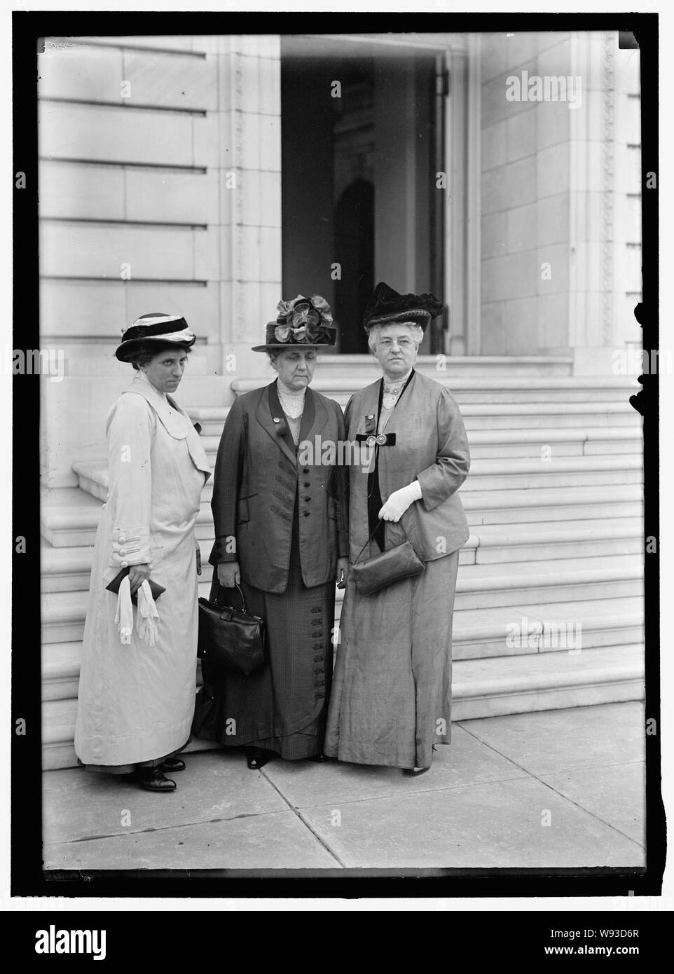 ADDAMS, Jane, CON JULIA LATHROP, L, E MARIA E. McDOWELL Foto Stock
