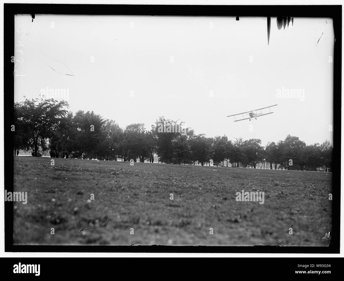 La posta di aria. Inaugurazione del servizio, campo di polo Foto Stock
