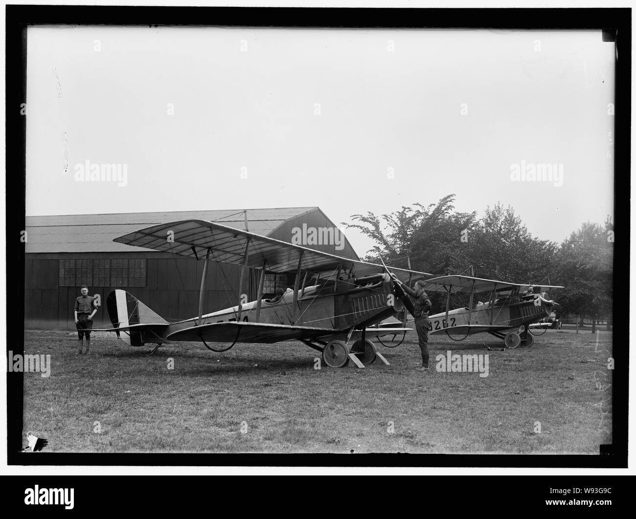 La posta di aria. Inaugurazione del servizio, POLO CAMPO. Altri piani CURTISS Foto Stock
