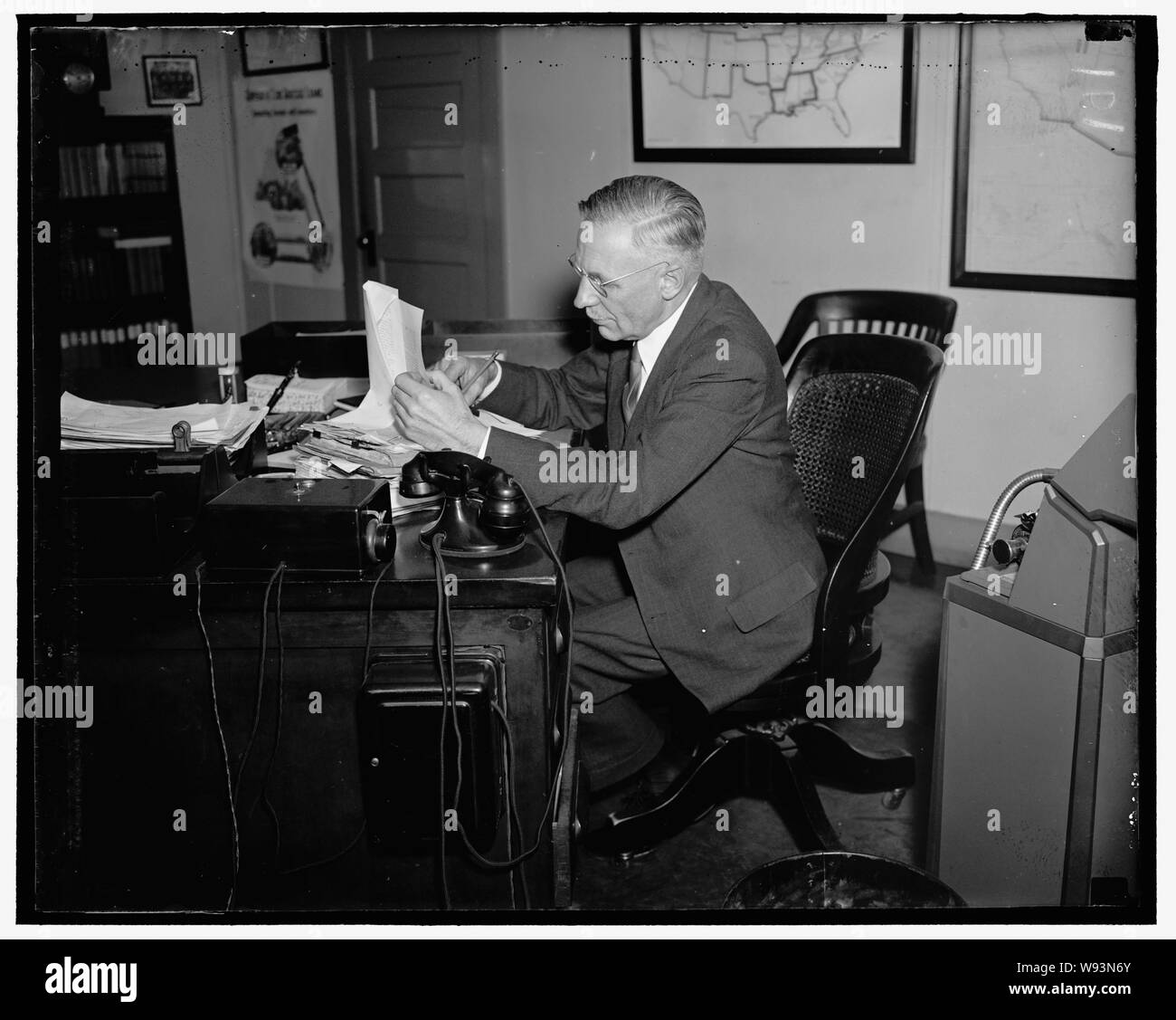 A.S. Goss, Capo del Land Bank Commissione, egli è carica diretta di dodici Land federale delle banche. Goss è anche Fattoria federale ipoteca il commissario Foto Stock