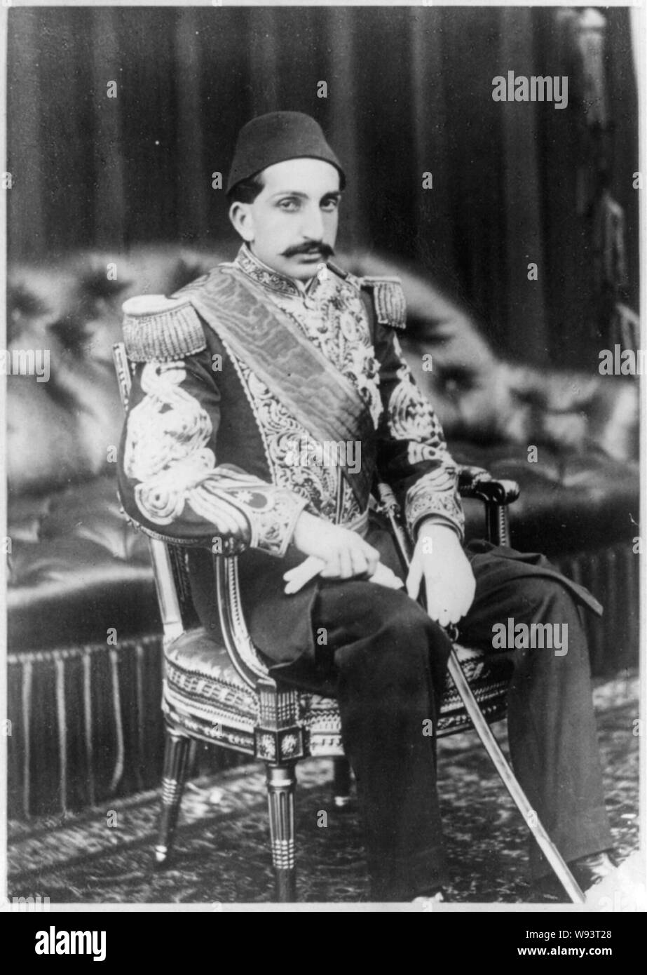 Abdulhamit II, Sultano dei turchi, 1842-1918 Foto Stock
