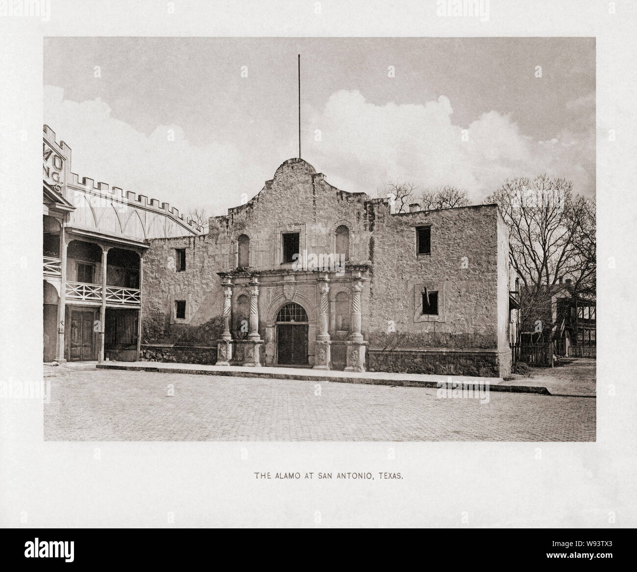 La Alamo in San Antonio, Texas, Stati Uniti d'America nel XIX secolo. Dal libro Gli Stati Uniti d'America - un centinaio di illustrazioni Albertype da recenti negativi dei più noti quinte del nostro paese, pubblicato 1893. Foto Stock