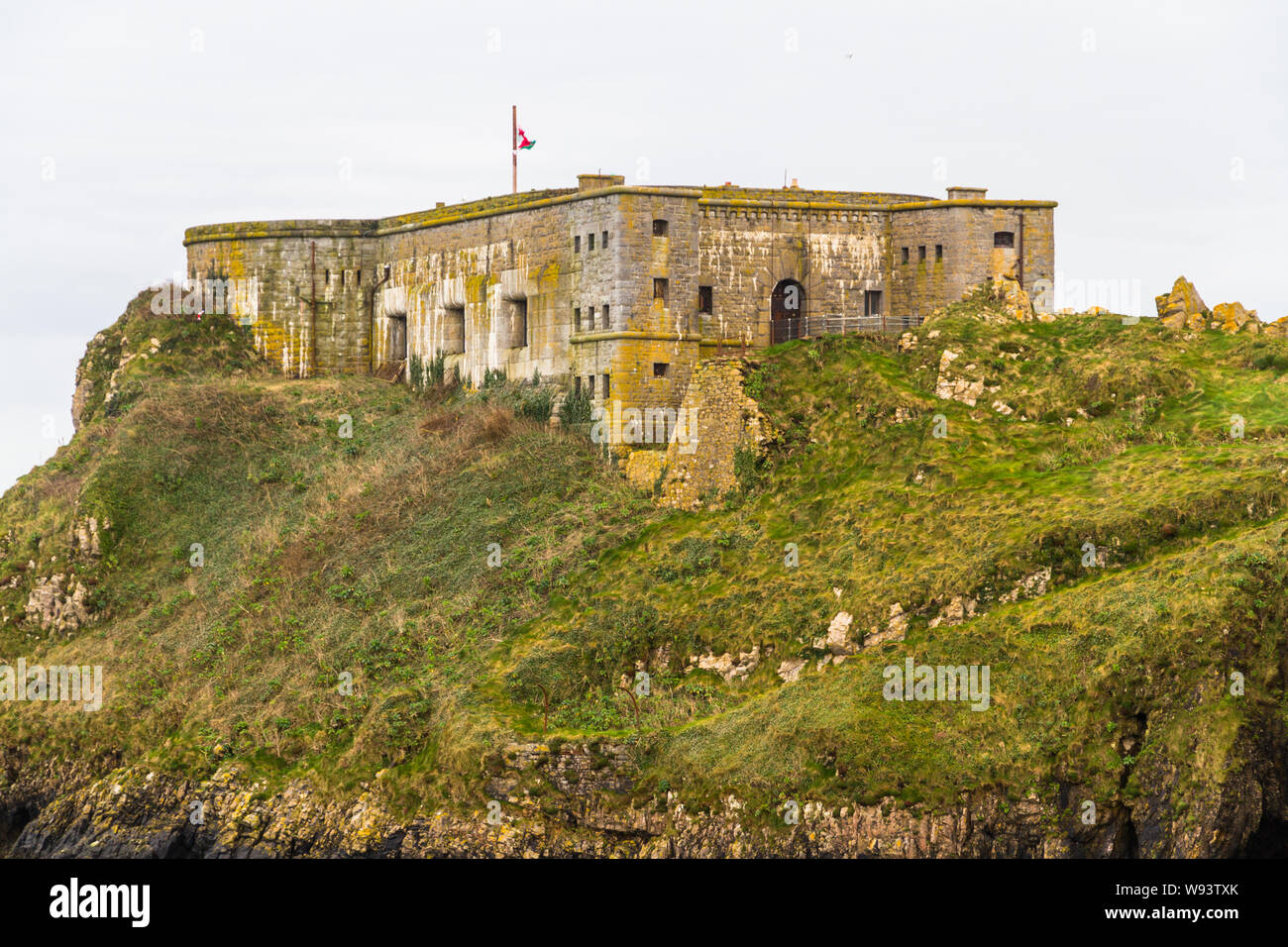 St Catherines Fort Tenby in Pembrokeshire, Galles da est Foto Stock