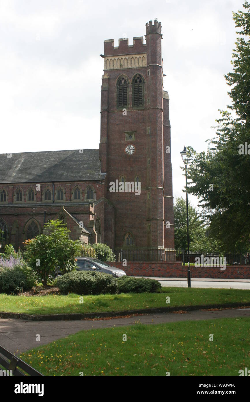 La Chiesa di Cristo, Albert Square, Fenton, Stoke-on-Trent, costruito c 1890 Foto Stock