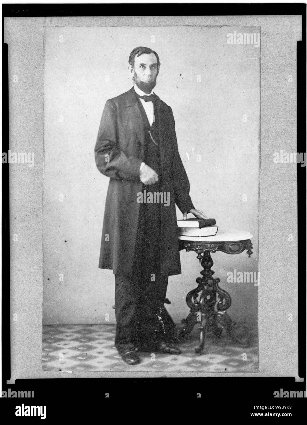 Abraham Lincoln, ritratto a figura intera, in piedi Foto Stock