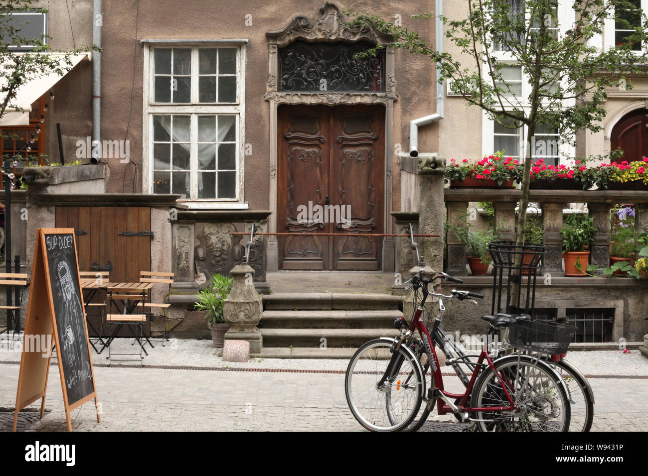 Mariacka Street nella Città Vecchia di Danzica Polonia / Foto Stock