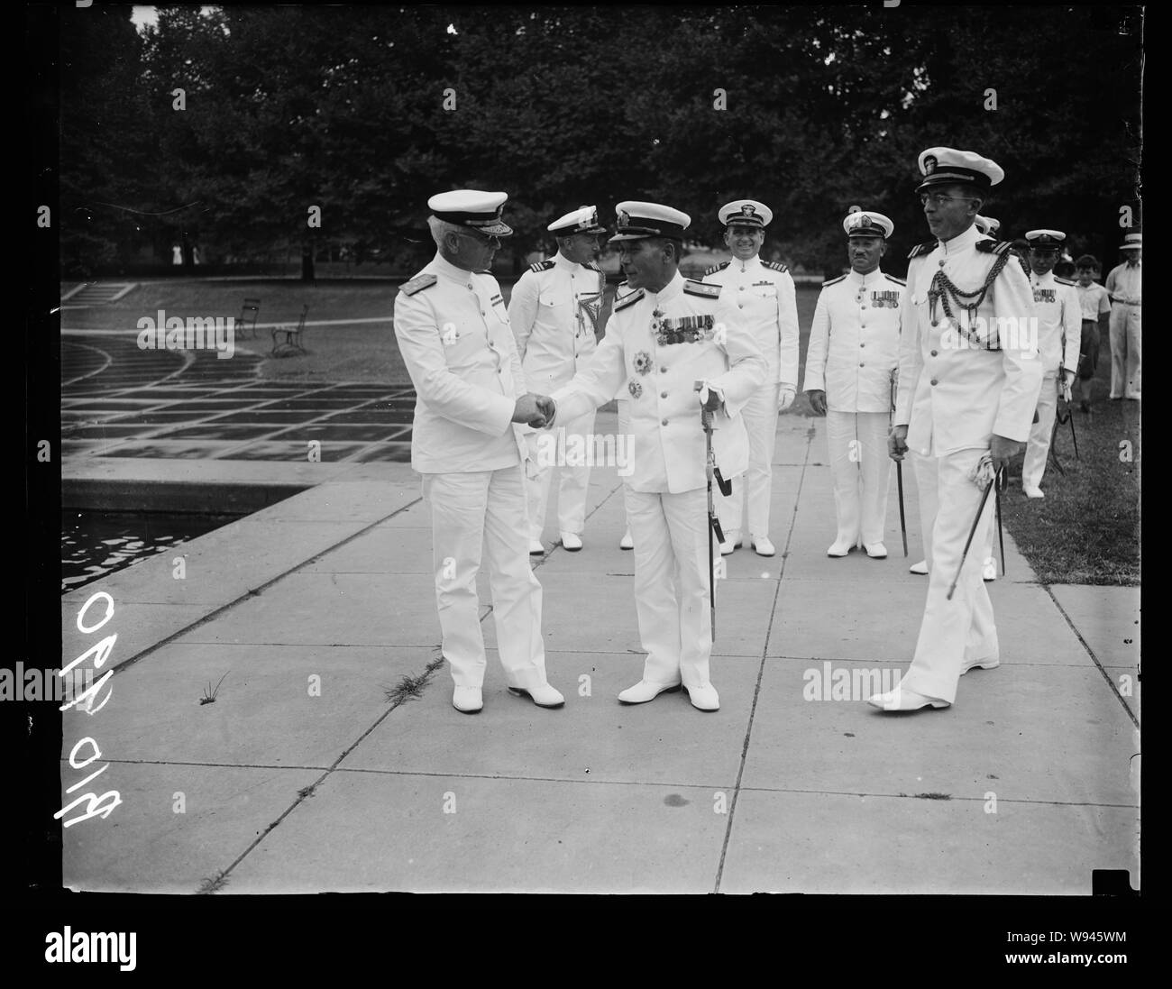 Annuncio. Standley saluta annuncio. Yoshida Navy Foto Stock