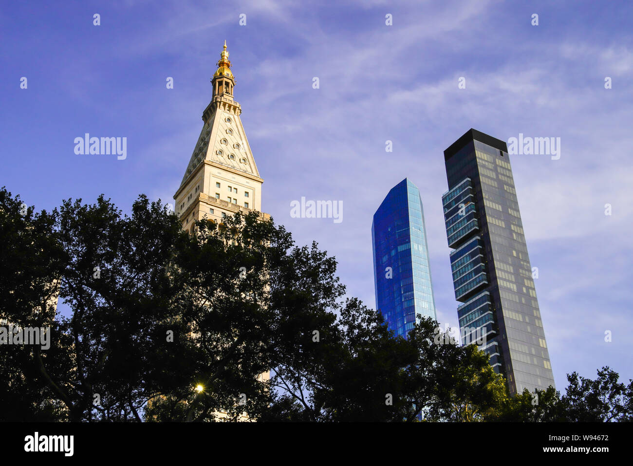 Vista di architettura round al Madison Square Park di New York City Agosto 2019, STATI UNITI D'AMERICA. Foto Stock