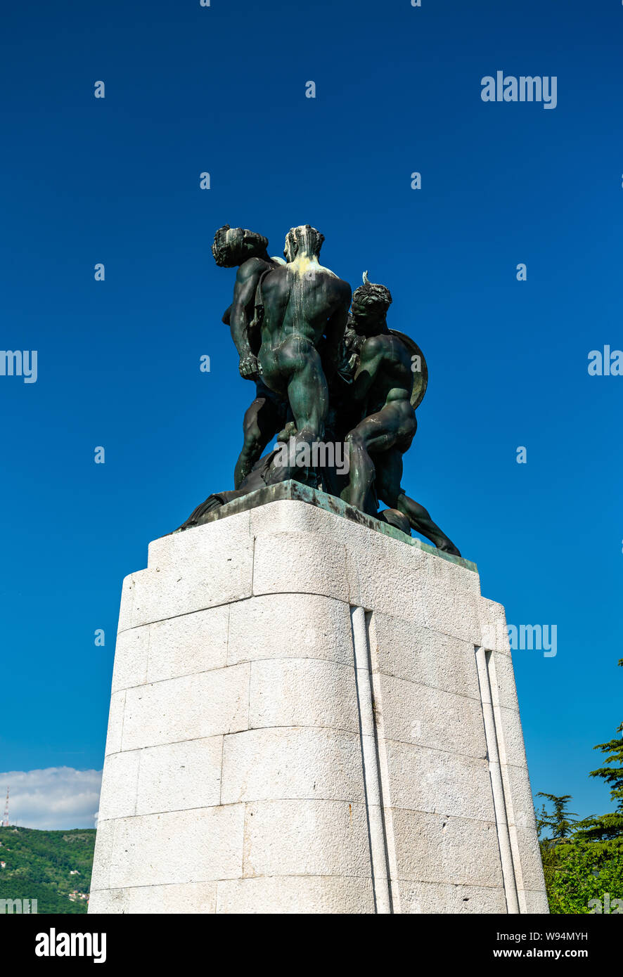 Memoriale di guerra a Trieste, Italia Foto Stock