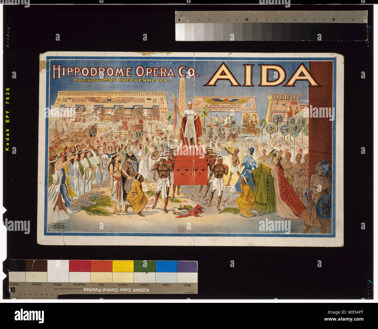 Aida Abstract: 1 stampa (poster) : Litografia a colori, 36 x 56 cm. Foto Stock