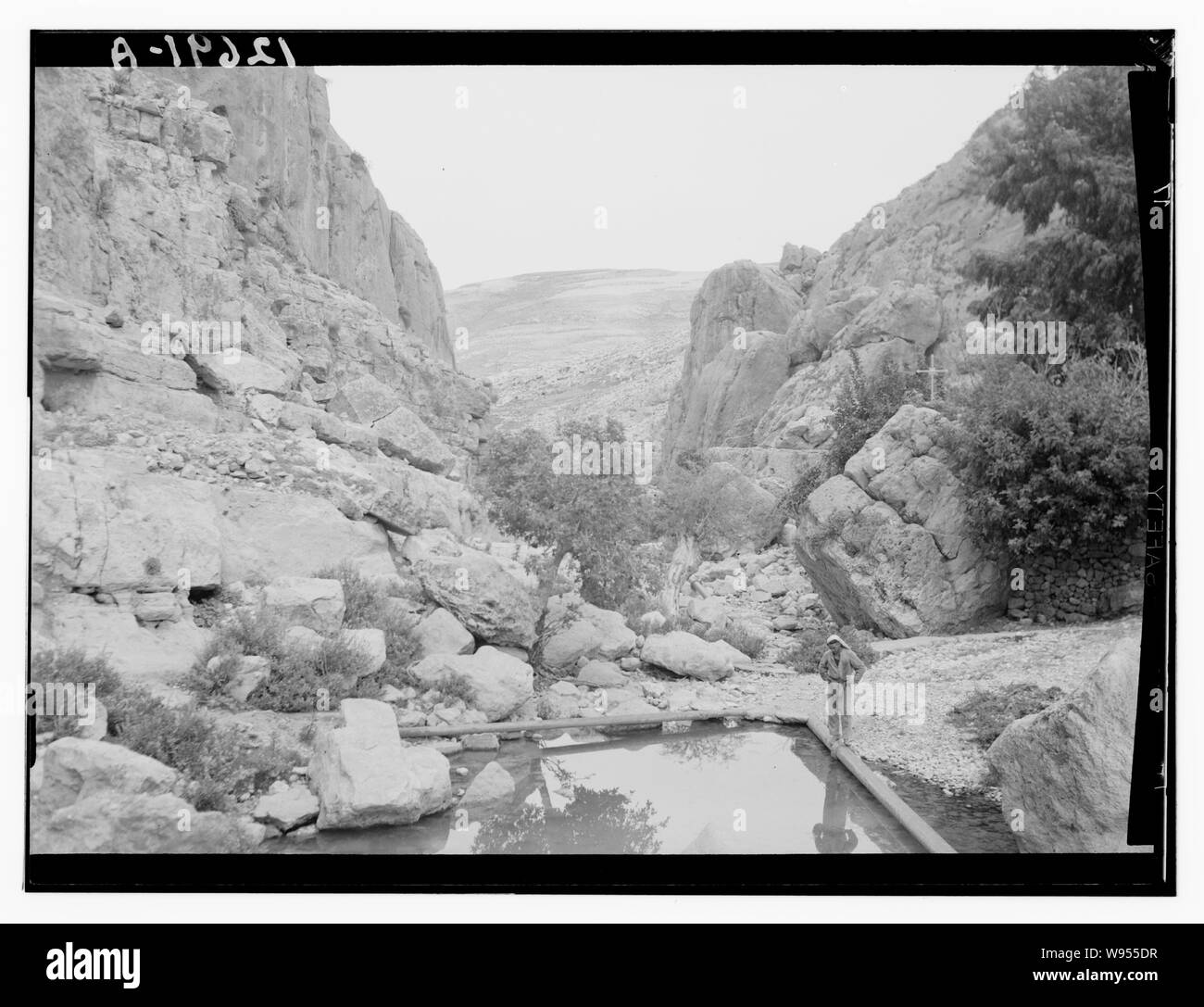 Ain Farah Gorge Foto Stock