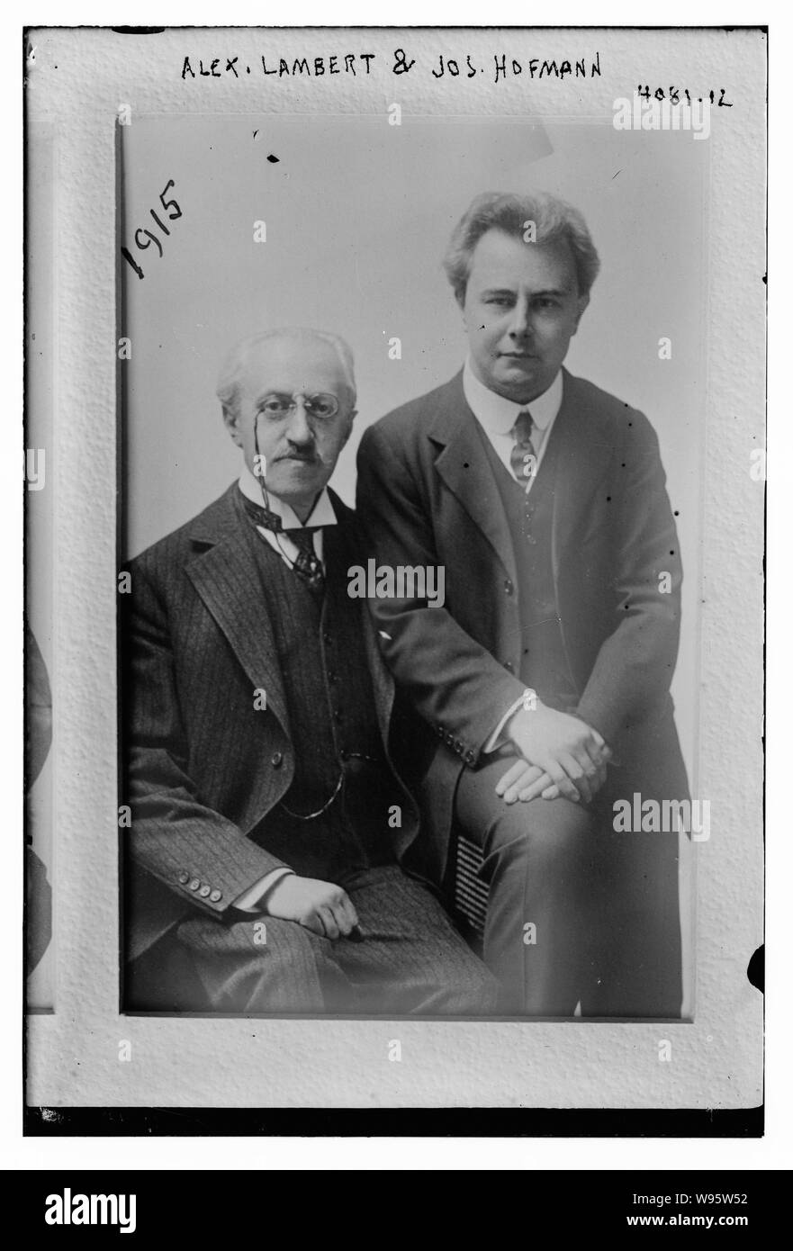 Alex. Lambert & Jos. Hofmann Foto Stock