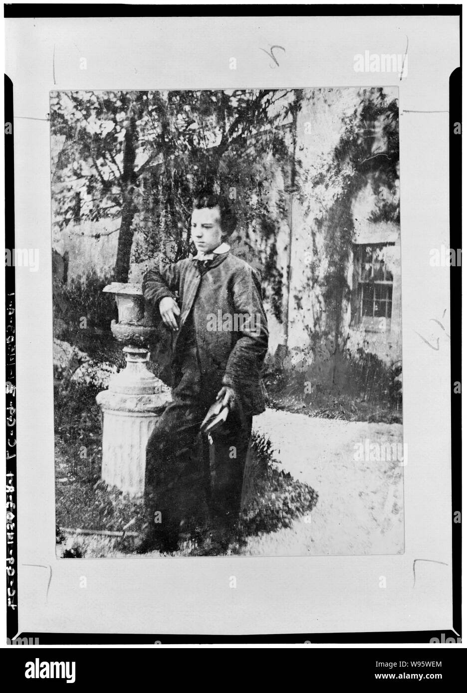 Alexander Graham Bell circa all'età di 14 o 15 Foto Stock