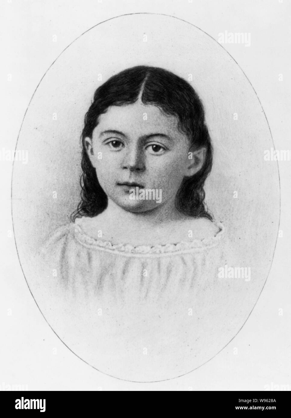 Alice (Freeman) Palmer, 1855-1902 busto, come un bambino, rivolto leggermente verso sinistra Foto Stock