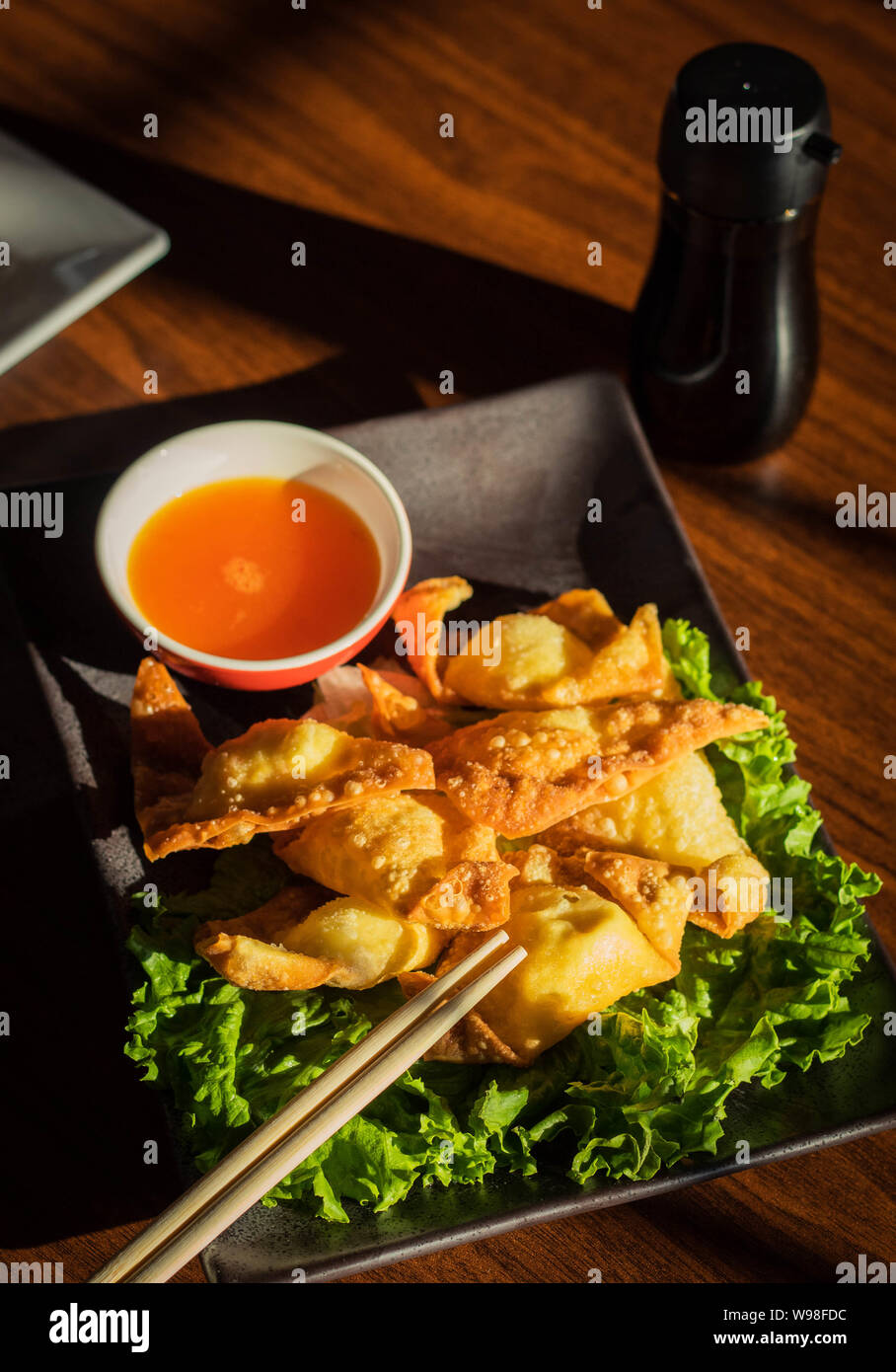 Deliziosa Crab Rangoons Foto Stock
