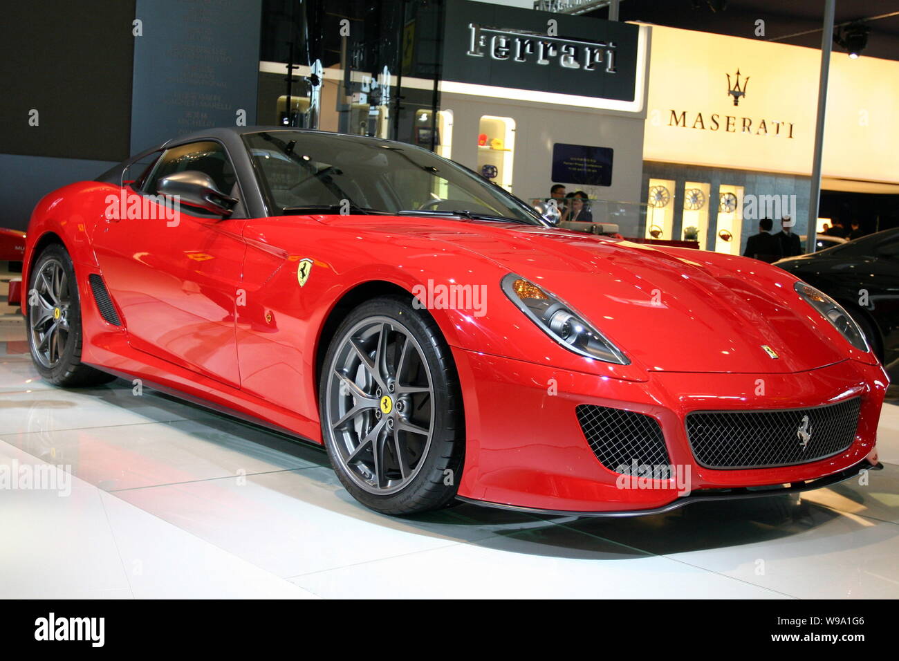 Una Ferrari 599 GTO è visualizzato all'undicesimo Beijing International Automotive Exhibition, noto come Auto China 2010, a Pechino, in Cina, 23 aprile 2010. Foto Stock