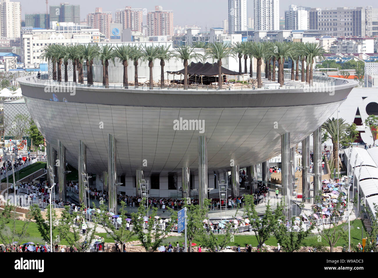 Vista dell'Arabia Saudita Pavilion al Expo Park in Cina a Shanghai, 25 maggio 2010. Cinque stranieri i padiglioni nazionali all'Expo 2010, inclusa la sta Foto Stock