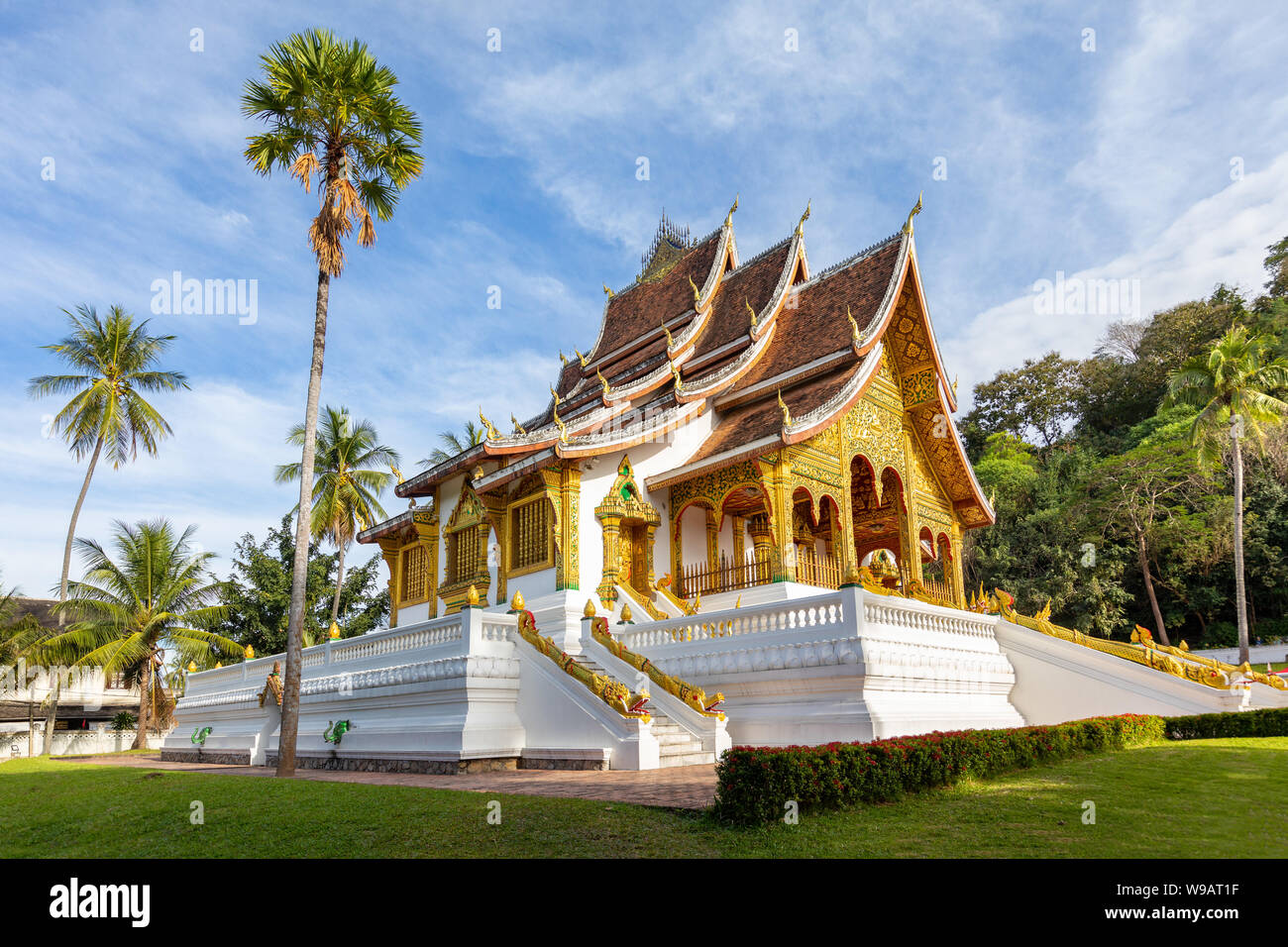 Tempio buddista a Luang Prabang, Laos Foto Stock