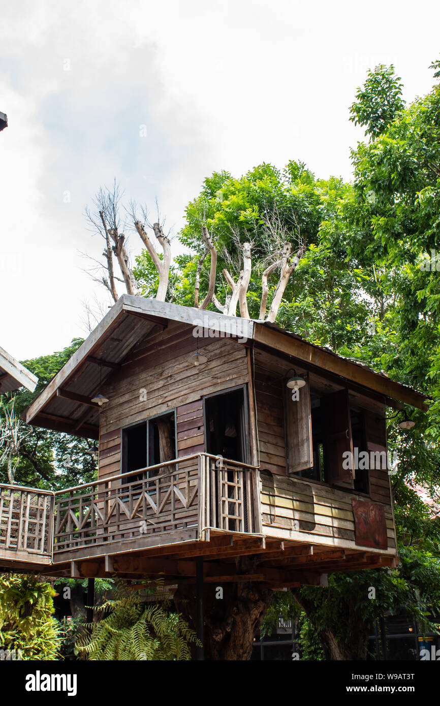 Tree House in giardino Foto Stock