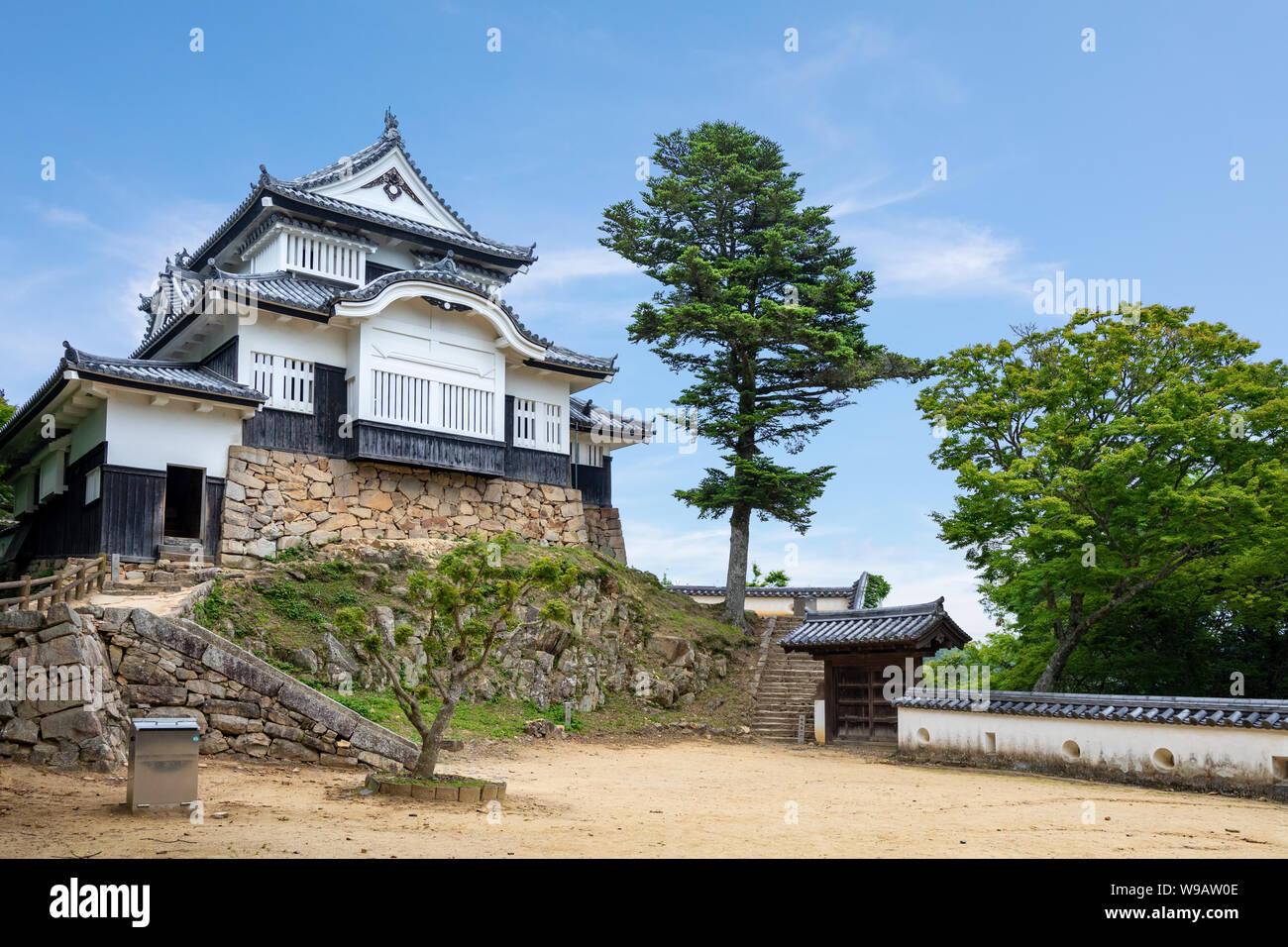 Bitchu il Castello di Matsuyama e in Takahashi, Okayama, Giappone Foto Stock