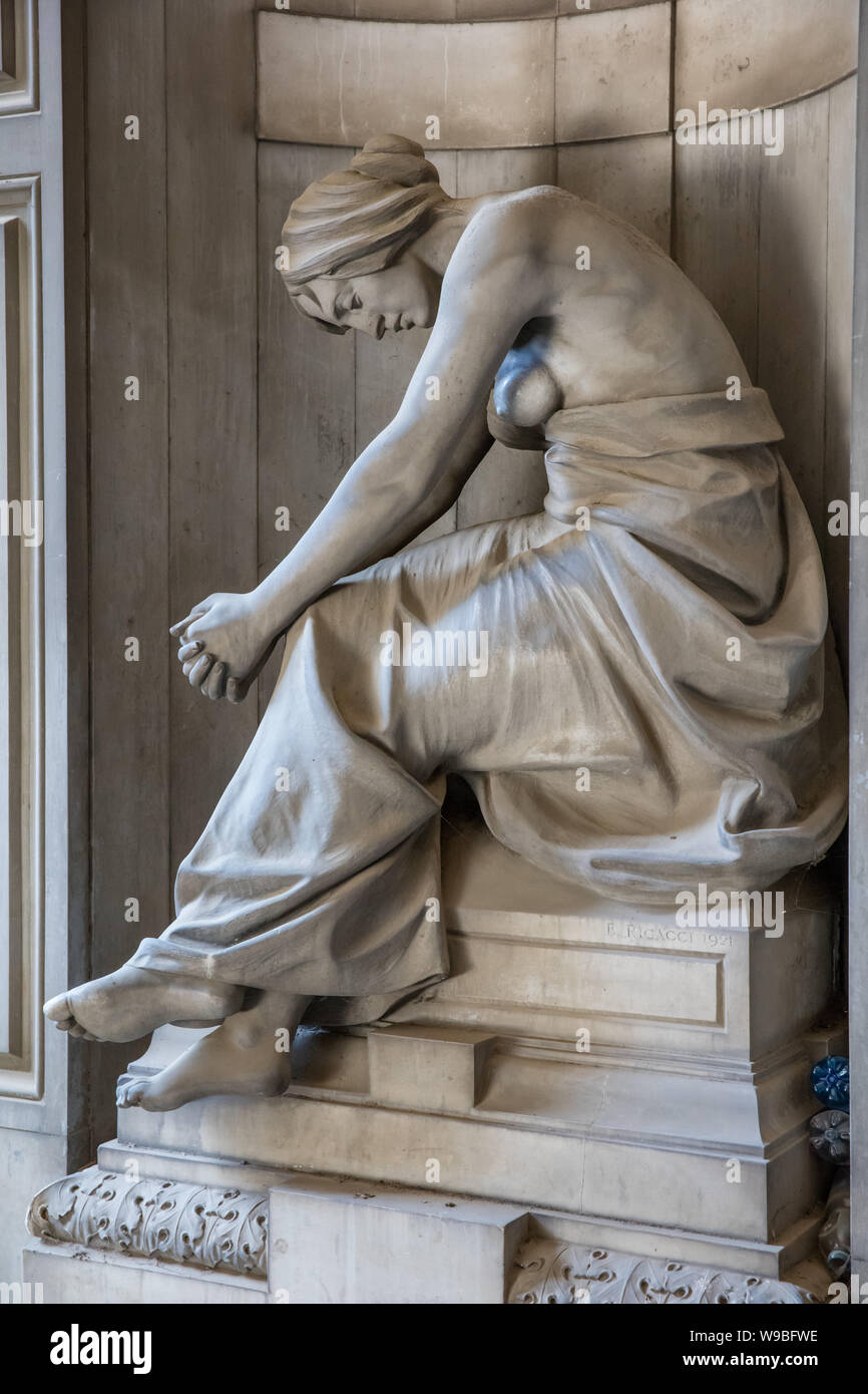 Statue del cimitero monumentale di Staglieno, Genova, Italia Foto Stock