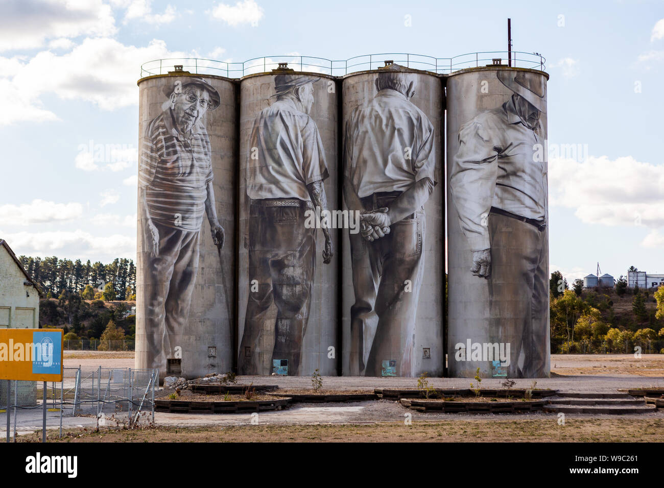 Il silo di Portland Arte progetto noto come le fondazioni situato nel Nuovo Galles del Sud Australia il 2 Agosto 2019 Foto Stock