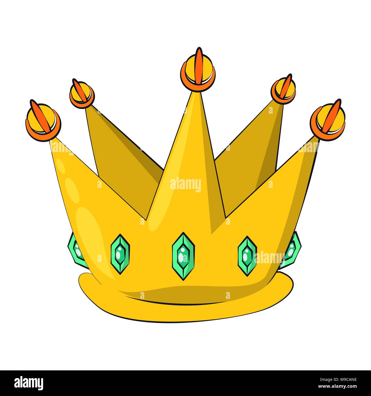 Corona re insegne di lusso cartoon Immagine e Vettoriale - Alamy