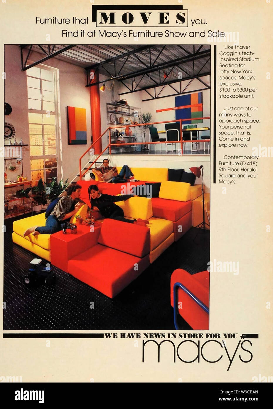MACYS department store advert 1979 Foto Stock
